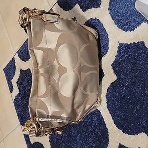 Gold Coach handbag